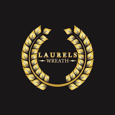 EPS 해외이미지 일러스트 사람없음 검은색 금색 우승 심볼 엘리먼트 월계관 월계수 해외일러스트 컬러 최고 파일형식 벡터 이미지허브