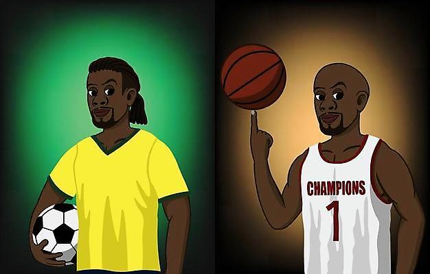 EPS 해외이미지 직업 캐릭터 라이프스타일 남자 행복 스포츠 포즈 일러스트 공 놀이 기념 농구 건강 미소 사람 성인 운동 축구 힘 게임 축하 우승 만화 그림 브라질 승자 챔피언 토너먼트 플레이어 해외일러스트 일러캐릭터 감정 컨셉 표정 생활 구기 최고 남아메리카 파일형식 벡터 이미지허브