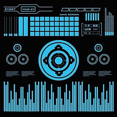 EPS 해외이미지 일러스트 사람없음 디지털 인포그래픽 사이버 UI 인터페이스 SF 해외일러스트 파일형식 벡터 이미지허브