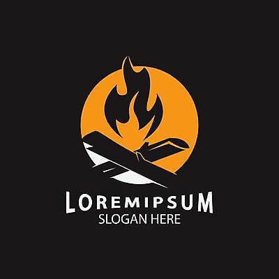 EPS 해외이미지 일러스트 사람없음 뜨거움 원형 장작 모닥불 심볼 엘리먼트 해외일러스트 도형 불 파일형식 벡터 이미지허브