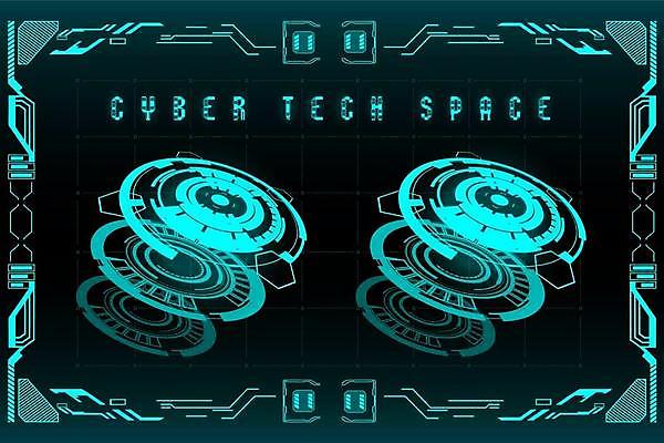 EPS 해외이미지 일러스트 사람없음 디지털 사이버 UI 인터페이스 SF 해외일러스트 파일형식 벡터 이미지허브