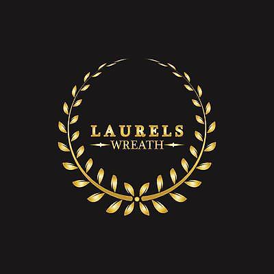 EPS 해외이미지 일러스트 사람없음 검은색 금색 우승 심볼 엘리먼트 월계관 월계수 해외일러스트 컬러 최고 파일형식 벡터 이미지허브