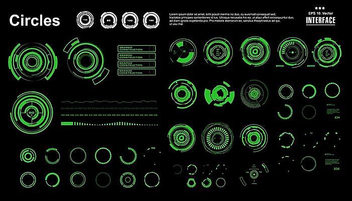 EPS 해외이미지 디자인 백그라운드 일러스트 모션 유리 미래 그래픽 빛 컴퓨터 터치패드 우주 디지털 스크린 자료 게임 판넬 원형 목표 계산대 사이버 전자 시스템 네비게이션 야광 혁명 GPS UI 계기판 레이더 인터페이스 제어 가상 사용자 인터랙티브 해외일러스트 도형 컨셉 재질 놀이 전자제품 파일형식 벡터 이미지허브