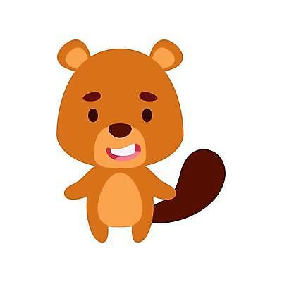 EPS 해외이미지 동물캐릭터 일러스트 사람없음 갈색 귀여움 만화 비버 해외일러스트 일러캐릭터 동물 캐릭터 컬러 컨셉 파일형식 벡터 이미지허브