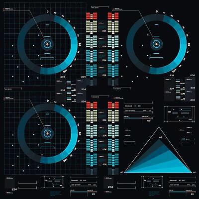 EPS 해외이미지 일러스트 사람없음 디지털 인포그래픽 사이버 UI 인터페이스 SF 해외일러스트 파일형식 벡터 이미지허브