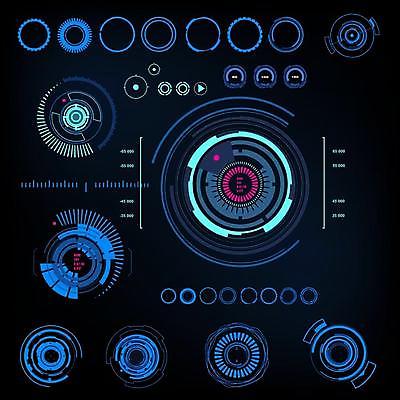 EPS 해외이미지 일러스트 사람없음 디지털 인포그래픽 사이버 UI 인터페이스 SF 해외일러스트 파일형식 벡터 이미지허브