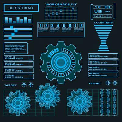 EPS 해외이미지 백그라운드 일러스트 미래 그래픽 파란색 빛 컴퓨터 터치패드 우주 디지털 스크린 자료 게임 판넬 원형 목표 계산대 사이버 전자 시스템 네비게이션 야광 혁명 GPS UI 계기판 레이더 인터페이스 제어 가상 사용자 인터랙티브 해외일러스트 도형 컬러 컨셉 놀이 전자제품 파일형식 벡터 이미지허브