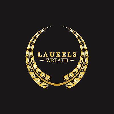 EPS 해외이미지 일러스트 사람없음 검은색 금색 우승 심볼 엘리먼트 월계관 월계수 해외일러스트 컬러 최고 파일형식 벡터 이미지허브