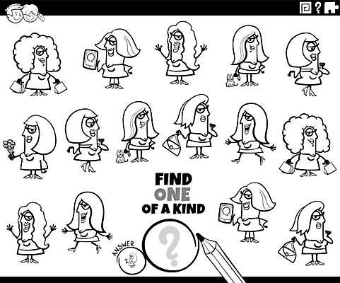 EPS 해외이미지 캐릭터 1 라이프스타일 디자인 여자 교육 행복 어린이 일러스트 사람 소녀 취미 그래픽 책 검은색 유치원 게임 흰색 퍼즐 수수께끼 어플리케이션 만화 싱글 그림 페이지 문제집 해결 발견 색칠공부 많음 해외일러스트 일러캐릭터 감정 컬러 컨셉 놀이 생활 학습 색칠 파일형식 벡터 이미지허브