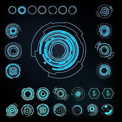 EPS 해외이미지 일러스트 사람없음 디지털 인포그래픽 사이버 UI 인터페이스 SF 해외일러스트 파일형식 벡터 이미지허브