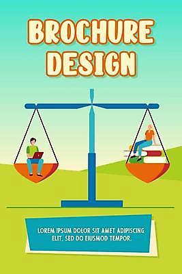 EPS 해외이미지 전신 디자인 여자 남자 포스터 하늘색 일러스트 앉기 성인 타이포그라피 두명 책 연두색 노트북 양팔저울 책더미 얼굴없음 성인만 해외일러스트 문자 모션 저울 사람 초록색 파란색 전자제품 무더기 파일형식 벡터 이미지허브