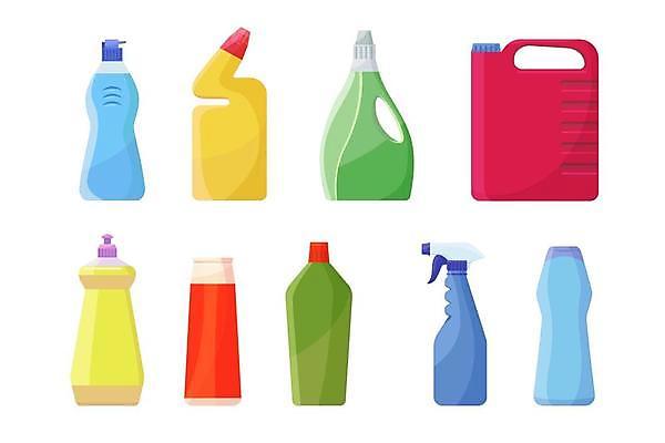 EPS 해외이미지 일러스트 통 종류 사람없음 청결 청소도구 청소 스프레이 해외일러스트 도구 위생 파일형식 벡터 이미지허브