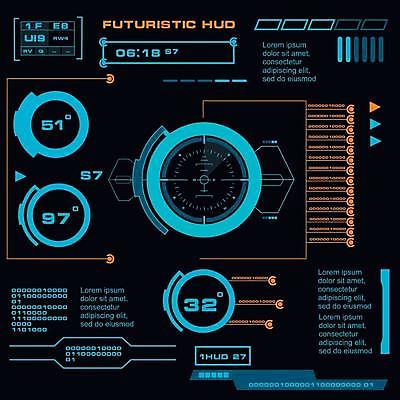 EPS 해외이미지 일러스트 사람없음 디지털 사이버 UI 인터페이스 SF 해외일러스트 파일형식 벡터 이미지허브