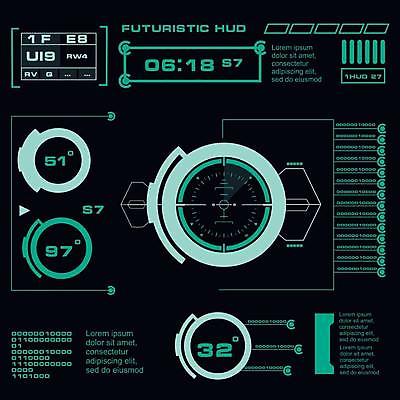 EPS 해외이미지 일러스트 사람없음 디지털 사이버 UI 인터페이스 SF 해외일러스트 파일형식 벡터 이미지허브