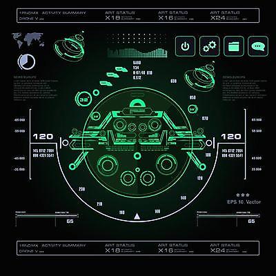 EPS 해외이미지 일러스트 사람없음 디지털 사이버 UI 인터페이스 SF 해외일러스트 파일형식 벡터 이미지허브