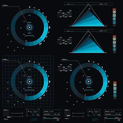 EPS 해외이미지 일러스트 사람없음 디지털 인포그래픽 사이버 UI 인터페이스 SF 해외일러스트 파일형식 벡터 이미지허브