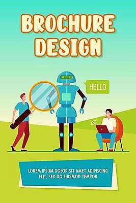 EPS 해외이미지 전신 디자인 남자 포스터 하늘색 말풍선 의자 일러스트 돋보기 서기 들기 성인 타이포그라피 두명 연두색 노트북 엔지니어 로봇 얼굴없음 성인남자만 해외일러스트 문자 가구 모션 사람 초록색 파란색 전자제품 기술자 남자만 성인만 파일형식 벡터 이미지허브