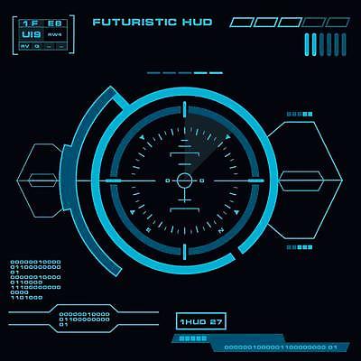 EPS 해외이미지 일러스트 사람없음 디지털 사이버 UI 인터페이스 SF 해외일러스트 파일형식 벡터 이미지허브