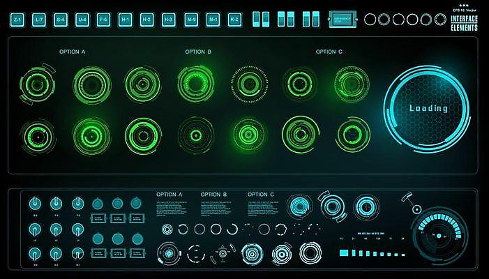EPS 해외이미지 디자인 백그라운드 일러스트 모션 유리 미래 그래픽 빛 컴퓨터 터치패드 우주 디지털 스크린 자료 게임 판넬 원형 목표 계산대 사이버 전자 시스템 네비게이션 야광 혁명 GPS UI 계기판 레이더 인터페이스 제어 가상 사용자 인터랙티브 해외일러스트 도형 컨셉 재질 놀이 전자제품 파일형식 벡터 이미지허브