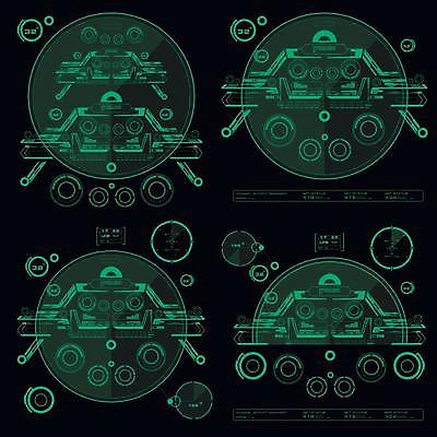 EPS 해외이미지 일러스트 사람없음 디지털 사이버 UI 인터페이스 SF 해외일러스트 파일형식 벡터 이미지허브