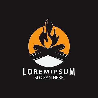 EPS 해외이미지 일러스트 사람없음 뜨거움 원형 장작 모닥불 심볼 엘리먼트 해외일러스트 도형 불 파일형식 벡터 이미지허브