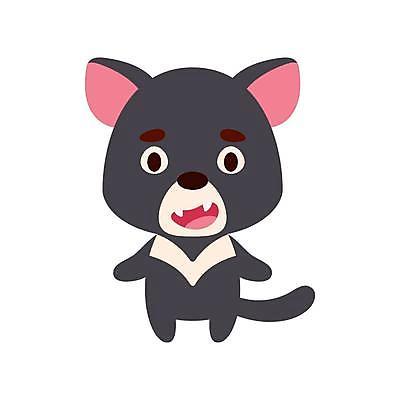 EPS 해외이미지 동물캐릭터 일러스트 사람없음 귀여움 회색 만화 주머니곰 해외일러스트 일러캐릭터 동물 캐릭터 컬러 컨셉 포유류 파일형식 벡터 이미지허브