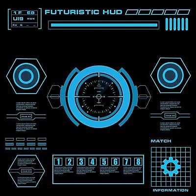 EPS 해외이미지 일러스트 사람없음 디지털 사이버 UI 인터페이스 SF 해외일러스트 파일형식 벡터 이미지허브
