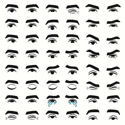 EPS 해외이미지 캐릭터 디자인 행복 감정 얼굴 일러스트 사람 성인 세트 검은색 놀람 기쁨 분노 표현 무서움 만화 눈썹 수집 심볼 사인 코믹 고립 해외일러스트 일러캐릭터 컬러 표정 신체부위 파일형식 벡터 이미지허브