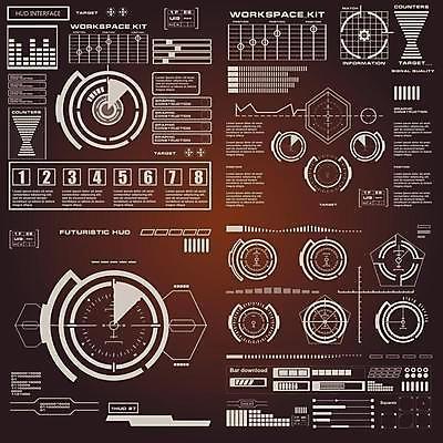 EPS 해외이미지 디자인 백그라운드 컨셉 일러스트 추상 미래 사람없음 그래픽 디지털 스크린 정보 원형 사이버 레이아웃 시스템 계기판 인터페이스 가상 인터랙티브 해외일러스트 도형 무늬 파일형식 벡터 이미지허브