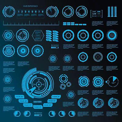 EPS 해외이미지 디자인 백그라운드 컨셉 일러스트 추상 미래 사람없음 그래픽 파란색 디지털 스크린 정보 원형 사이버 레이아웃 시스템 계기판 인터페이스 가상 인터랙티브 해외일러스트 도형 컬러 무늬 파일형식 벡터 이미지허브