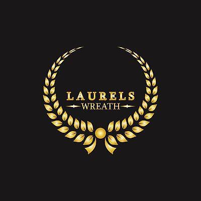 EPS 해외이미지 일러스트 사람없음 검은색 금색 우승 심볼 엘리먼트 월계관 월계수 해외일러스트 컬러 최고 파일형식 벡터 이미지허브