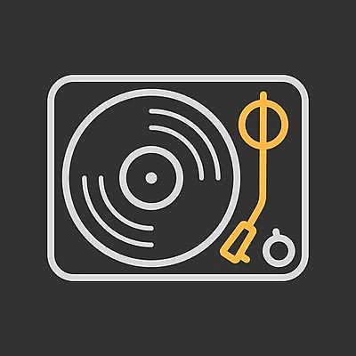 EPS 해외이미지 음악 일러스트 사람없음 아날로그 레코드플레이어 해외일러스트 문화예술 파일형식 벡터 이미지허브