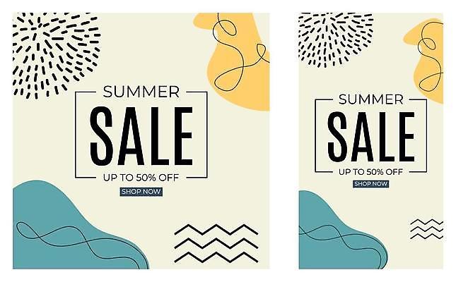 EPS 해외이미지 배너 선 일러스트 타이포그라피 사람없음 쇼핑 세일 사각형 점 멤피스디자인 해외일러스트 도형 문자 디자인 파일형식 벡터 이미지허브