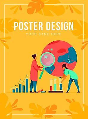 EPS 해외이미지 전신 디자인 여자 남자 포스터 지구 일러스트 돋보기 그래프 서기 들기 성인 타이포그라피 두명 약 노란색 시험관 열대잎 얼굴없음 성인만 코로나바이러스 델타변이바이러스 오미크론 해외일러스트 문자 컬러 잎 의학 모션 실험기구 사람 바이러스 파일형식 벡터 이미지허브