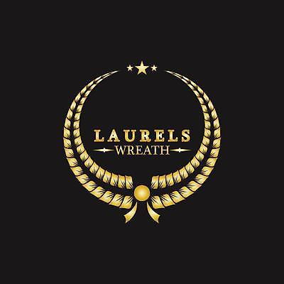 EPS 해외이미지 일러스트 사람없음 검은색 금색 우승 심볼 엘리먼트 월계관 월계수 해외일러스트 컬러 최고 파일형식 벡터 이미지허브