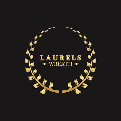 EPS 해외이미지 일러스트 사람없음 검은색 금색 우승 심볼 엘리먼트 월계관 월계수 해외일러스트 컬러 최고 파일형식 벡터 이미지허브