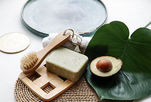 포토 JPG 해외이미지 사람없음 수건 원형 오브젝트 스파용품 아보카도 바디케어 브러쉬빗 수제비누 열대잎 해외포토 도형 잎 과일 위생용품 스파 비누 파일형식 이미지허브