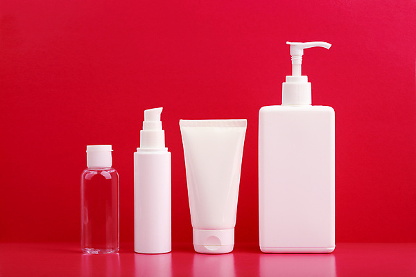 포토 JPG 해외이미지 실내 사람없음 뷰티 화장품 스킨케어 공병 빨간배경 목업 해외포토 백그라운드 내부 빨간색 병_담는 파일형식 이미지허브