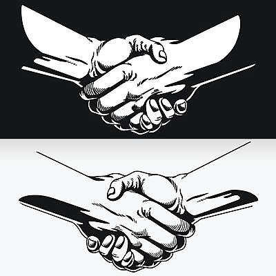 EPS 해외이미지 손 일러스트 협력 흑백 신체부위 손잡기 해외일러스트 모션 촬영기법 사람 파일형식 벡터 이미지허브