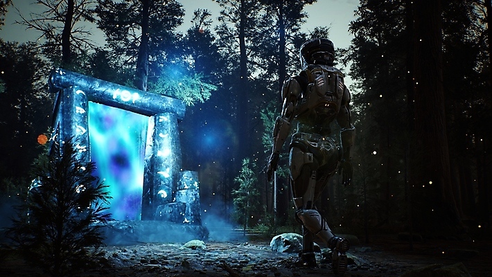 JPG 해외이미지 나무 계절 한명 사람 3D 우주 우주비행사 숲 디지털합성 SF 해외포토 포토 식물 1 파일형식 이미지허브