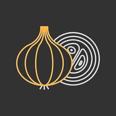 EPS 해외이미지 일러스트 양파 단면 사람없음 검은색 반쪽 슬라이스 해외일러스트 컬러 채소 파일형식 벡터 이미지허브