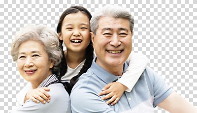 편집이미지 여자 할아버지 노년 남자 할머니 어린이 가족 안기 손녀 미소 상반신 앞모습 옆모습 10대 세명 한국인 60대 손주 70대 PNG 조부모 편집소스 뷰포인트 관계 모션 청소년 표정 사람 동양인 성인 파일형식