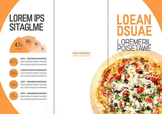 템플릿 표지디자인 북디자인 출판디자인 표지 음식 리플렛 북커버 3단접지 그래프 피자 팜플렛 사람없음 생활 주황색 흰색 이미지템플릿 AI파일 컬러 패스트푸드 서양음식 파일형식 벡터