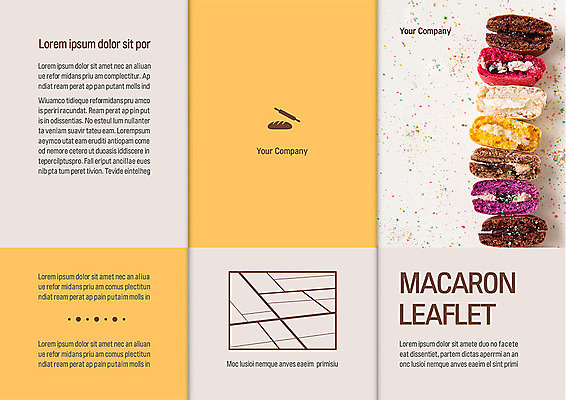 템플릿 표지디자인 북디자인 출판디자인 표지 음식 리플렛 북커버 3단접지 단면 디저트 선물 팜플렛 사람없음 컬러풀 빵집 크림 약도 마카롱 이미지템플릿 AI파일 컬러 지도 상점 파일형식 벡터
