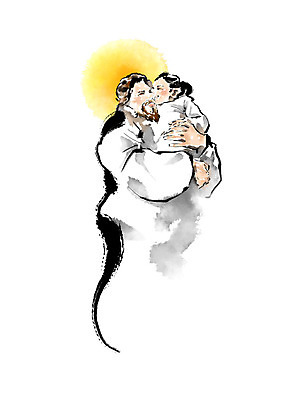 전신 PSD 여자 남자 기독교 어린이 일러스트 캘리그라피 안기 붓터치 흑백 사랑 미소 사람 상반신 성인 두명 친구 빛 노란색 터치 천주교 예수 번짐 국내일러스트 감정 종교 컬러 관계 모션 촬영기법 표정 신_종교 파일형식 효과