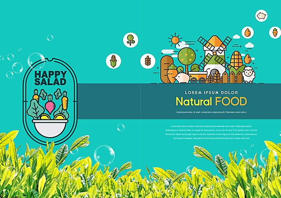 PSD 템플릿 한마리 표지디자인 북디자인 출판디자인 내지 음식 리플렛 잎 밭 채소 북커버 건강 옥수수 팜플렛 사람없음 초록색 농장 목장 풍차 양 돼지 유기농 이미지템플릿 식물 1 웰빙 컬러 농업 포유류 곡류 파일형식