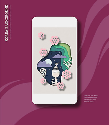 구름 한국전통 전통 백그라운드 무늬 꽃무늬 패턴 일러스트 그림자 사람없음 스마트폰 전통문양 문화재 달 탈 감성 물결무늬 금관 백제금동대향로 국내일러스트 AI파일 자연요소 문양 꽃 물결 컨셉 유물 한국 가면 핸드폰 스마트기기 파일형식 벡터