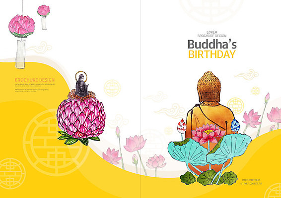PSD 템플릿 표지디자인 북디자인 출판디자인 표지 리플렛 북커버 연꽃 팜플렛 사람없음 공휴일 노란색 부처님오신날 불상 부처 연등 이미지템플릿 기념일 꽃 컬러 불교 등불 불교용품 파일형식