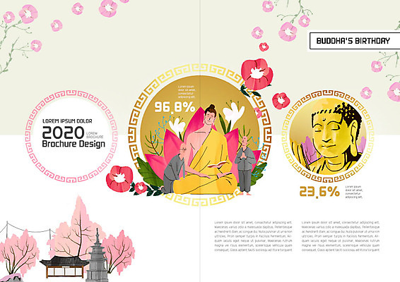 전신 PSD 나무 템플릿 표지디자인 북디자인 출판디자인 남자 꽃 내지 어린이 리플렛 북커버 연꽃 사람 팜플렛 성인 세명 공휴일 노란색 부처님오신날 석탑 승려 불상 부처 이미지템플릿 식물 기념일 컬러 불교 탑 성직자 파일형식