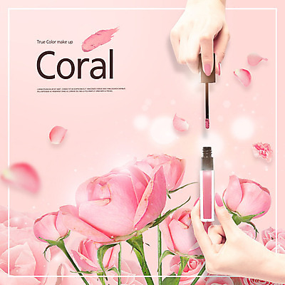 PSD 편집이미지 손 꽃잎 꽃 분홍색 여러송이 신체부위 뷰티 장미 화장품 매니큐어 화사함 낙화 카피스페이스 리빙코랄 흩날리기 이미지편집 식물 컬러 다수 컨셉 모션 사람 공백 파일형식 트랜드컬러 코랄